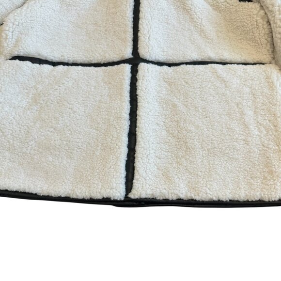 Jason Wu Faux Fur Vegan Leather Shearling Jacket Coat Button Down Medium NWT - Picture 10 of 15